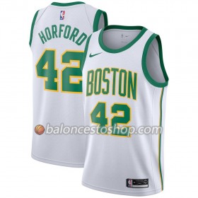 Camiseta Hombre NBA Boston Celtics Al Horford 42 2018-19 Nike City Edition Blanco Swingman